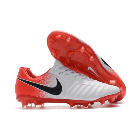 Botas Nike Tiempo Legend VII Elite FG - Blanco Rojo