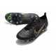 Nike Mercurial Vapor 14 Elite SG-Pro AC Negro Dorado Metalizado Plateado Metalizado