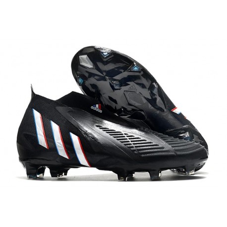 Botas de Fútbol Adidas Predator Edge+ FG Negro Blanco Rojo