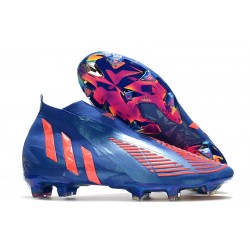 Botas de Fútbol Adidas Predator Edge+ FG Hi Res Azul Turbo Hi Res Azul