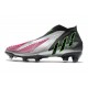 Botas de Fútbol Adidas Predator Edge+ FG Plata Negro Rosa