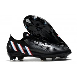 Adidas Predator Edge.1 Low FG Negro Blanco Rojo