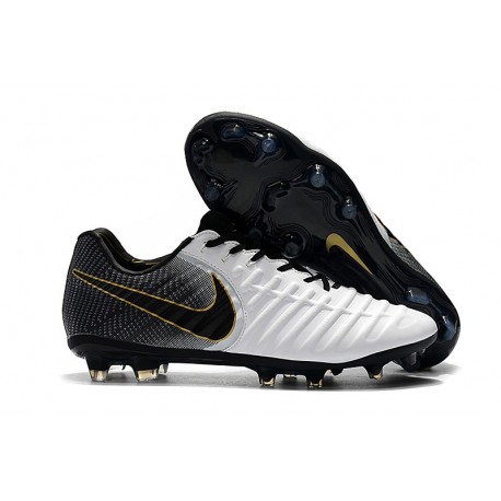 Botas Nike Tiempo Legend VII Elite FG - Blanco Negro