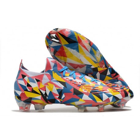 Adidas Predator Edge.1 Low FG Geometric Bright Azul Team Amarillo Rojo Solar