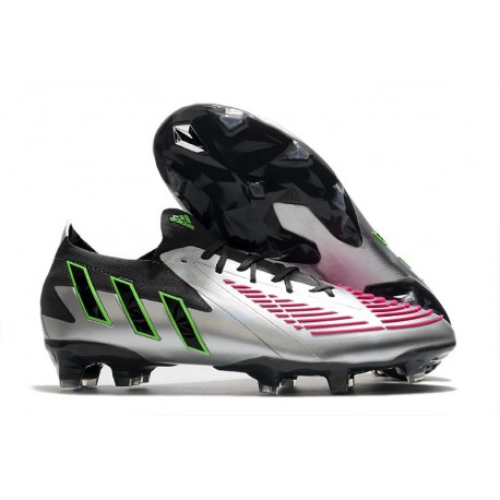 Adidas Predator Edge.1 Low FG Plata Negro Rosa