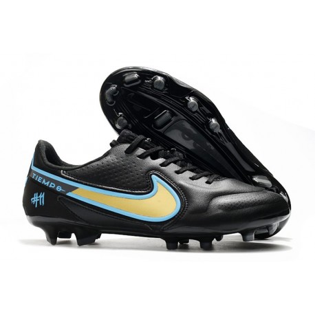 Botas Nike Tiempo legend 9 Elite FG Negro Oro Azul