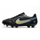 Botas Nike Tiempo legend 9 Elite FG Negro Oro Azul