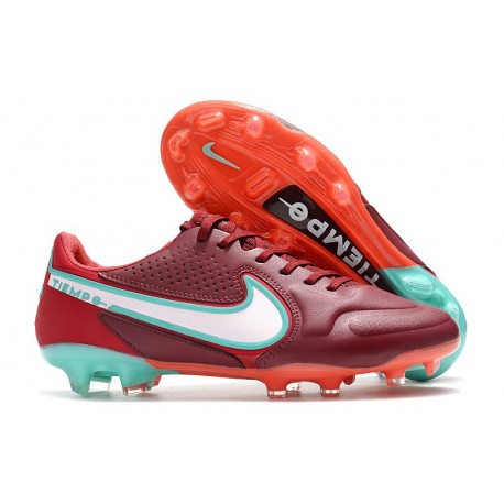 Botas Nike Tiempo legend 9 Elite FG Rojo Blanco Mystic Hibiscus