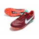 Botas Nike Tiempo legend 9 Elite FG Rojo Blanco Mystic Hibiscus