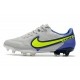 Botas Nike Tiempo legend 9 Elite FG Gris Niebla Volt Zafiro