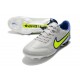 Botas Nike Tiempo legend 9 Elite FG Gris Niebla Volt Zafiro