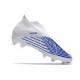 Botas de Fútbol Adidas Predator Edge+ FG Blanco Hi Res Azul