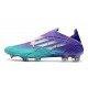 Zapatos de Fútbol adidas X Speedflow+ FG Morado Rush Plateado Metálico Menta Rush