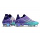 Zapatos de Fútbol adidas X Speedflow+ FG Morado Rush Plateado Metálico Menta Rush