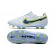 Botas Nike Tiempo legend 9 Elite FG Blanco Azul