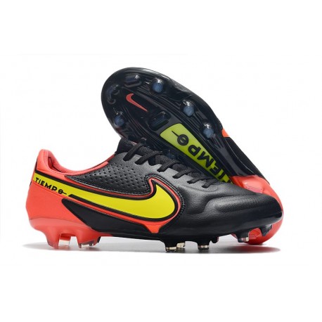 Botas Nike Tiempo legend 9 Elite FG Negro Amarillo Rojo