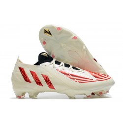 Adidas Predator Edge.1 Low FG Off Blanco Rojo Dorado Metálico