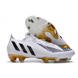 Adidas Predator Edge.1 Low FG Blanco Negro Oro