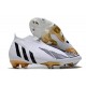 Botas de Fútbol Adidas Predator Edge+ FG Blanco Negro Oro