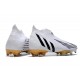 Botas de Fútbol Adidas Predator Edge+ FG Blanco Negro Oro