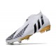 Botas de Fútbol Adidas Predator Edge+ FG Blanco Negro Oro