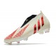 Botas Fútbol Adidas Predator Edge+ FG Off Blanco Rojo Dorado Metálico