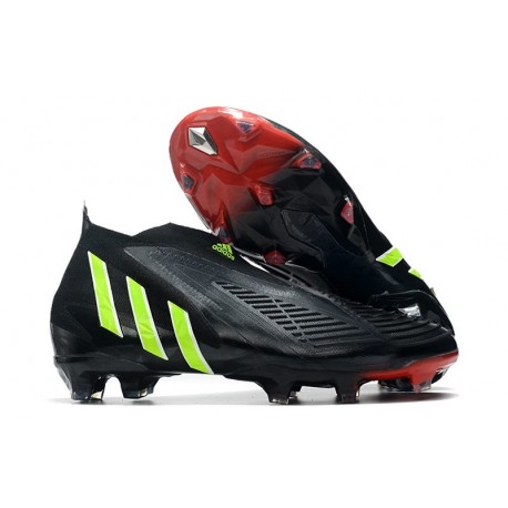 Botas de Fútbol Adidas Predator Edge+ FG Negro Verde