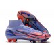 Nike Mercurial Superfly 8 Elite AG Bota Mbappe Lila Claro Plateado Metalizado