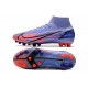 Nike Mercurial Superfly 8 Elite AG Bota Mbappe Lila Claro Plateado Metalizado