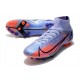 Nike Mercurial Superfly 8 Elite AG Bota Mbappe Lila Claro Plateado Metalizado