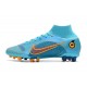 Nike Mercurial Superfly 8 Elite AG Bota Azul Láser Naranja Marina