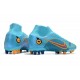 Nike Mercurial Superfly 8 Elite AG Bota Azul Láser Naranja Marina