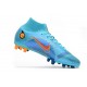 Nike Mercurial Superfly 8 Elite AG Bota Azul Láser Naranja Marina