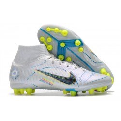 Nike Mercurial Superfly 8 Elite AG Bota Gris Azul Marino Oscuro