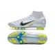 Nike Mercurial Superfly 8 Elite AG Bota Gris Azul Marino Oscuro