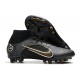 Nike Mercurial Superfly 8 Elite AG Negro Dorado Metalizado Plateado