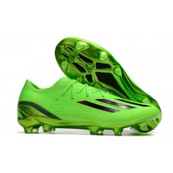 Botas de fútbol adidas X SPEEDPORTAL.1 FG Solar Verde Negro Amarillo