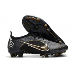 Nike Mercurial Vapor 14 Elite AG PRO Negro Dorado Metalizado Plateado Metalizado