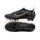 Nike Mercurial Vapor 14 Elite AG PRO Negro Dorado Metalizado Plateado Metalizado