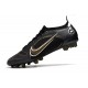 Nike Mercurial Vapor 14 Elite AG PRO Negro Dorado Metalizado Plateado Metalizado