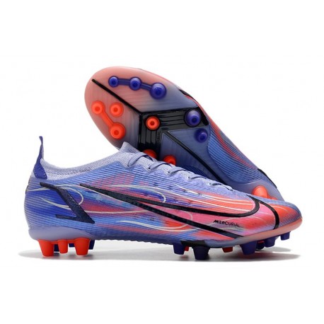 Nike Mercurial Vapor 14 Elite AG PRO Mbappe Lila Claro Plateado Metalizado