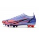 Nike Mercurial Vapor 14 Elite AG PRO Mbappe Lila Claro Plateado Metalizado