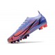 Nike Mercurial Vapor 14 Elite AG PRO Mbappe Lila Claro Plateado Metalizado