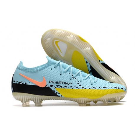 Nike Phantom GT II Elite FG Hielo Glaciar Negro Amarillo Strike