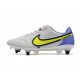 Bota Nike Tiempo Legend 9 Elite ACC SG-Pro Gris Niebla Volt Zafiro